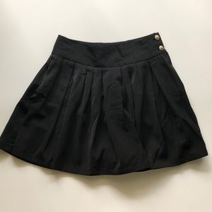 Black Pleated Skirt